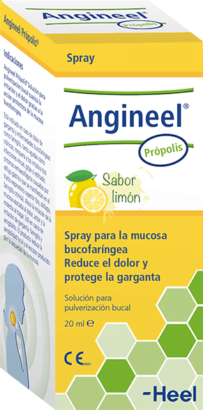 Angineel Própolis® pulverizador bucal para proteger y aliviar el dolor de tu garganta